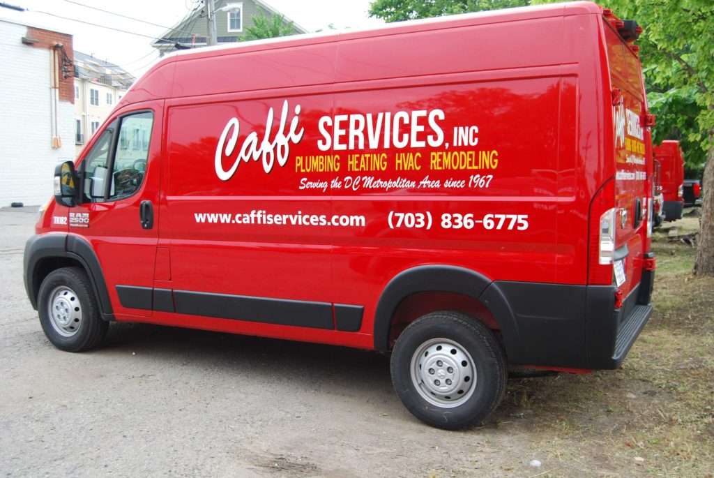 A Caffi Services company van.