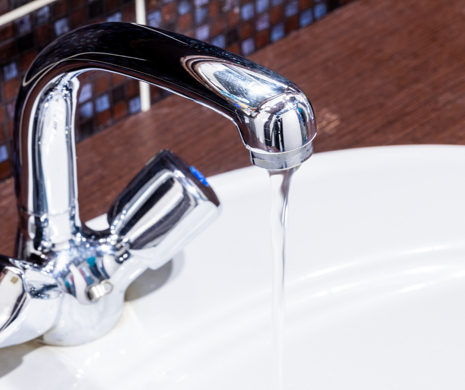 Low water pressure: a trickle of water comes out of a faucet