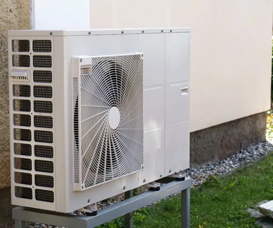 An outdoor component to an AC unit