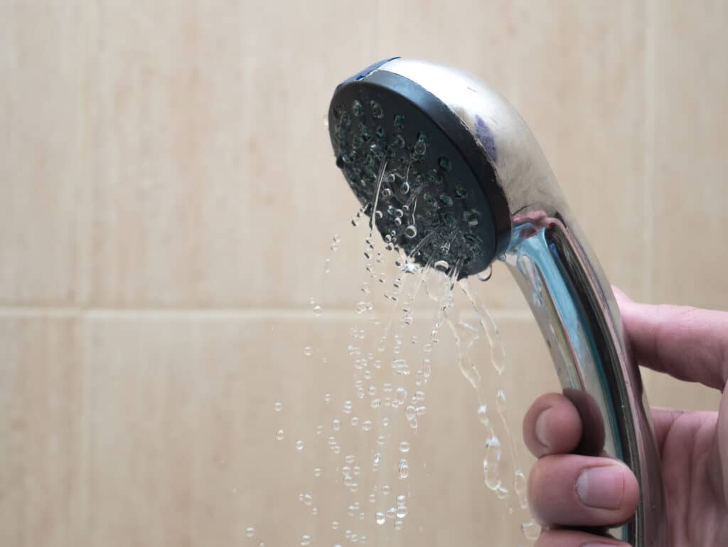 Shower attachment with low water pressure